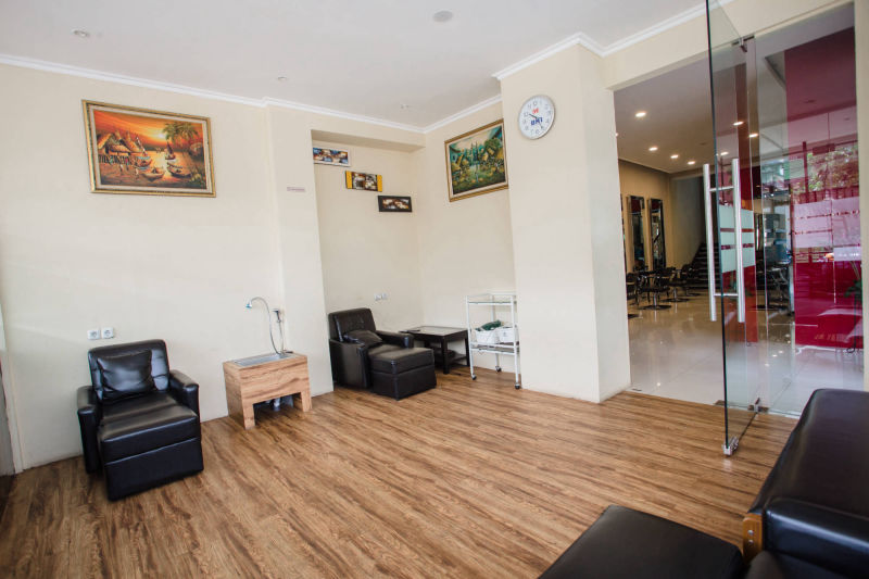 People waiting in treatment room